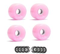 ANWEALTH 4X Ruote per Pattini A Rotelle 65mm 78A Ruote di Ricambio per Skateboard con Luci A LED Ruote per Longboard Ruote per Cruiser con Cuscinetti ABEC-9 608Zz