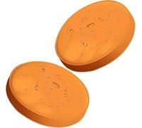 ANWEALTH Cuscini per Sedie da Bistrot Rotondi per Esterni Cuscini per Sedili Rotondi Spessi Cuscini per Sedie da Patio Rotondi Impermeabili per Mobili da Esterno (C12 40 Cm/15 Pollici 2 Pezzi)