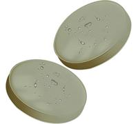 ANWEALTH Set di Cuscini Rotondi per Sedie da Bistrot da Esterno 2/4 11/15/13 Spessi Cuscini Rotondi per Sedie da Giardino Impermeabili Rotondi per Mobili da Esterno (C13 40 Cm/15 Pollici 2 Pezzi)