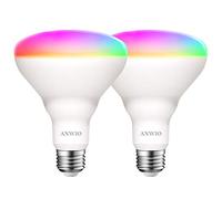 ANWIO Lampadina Alexa, Lampadina Smart, 8.5W Equivalenti a 60W, 806Lm,Lampada Smart Wifi E27 con Telecomando Compatibile con Alexa, Echo and Google Assistant, RGB Intelligente Dimmerabile,2 Pcs