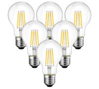 ANWIO Lampadine LED E27 Luce Calda Filamento, Lampadina LED Filamento 6.5W Equiv