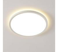 ANWIO Plafoniera LED Rotonda 18W 1600LM Luce Bianca Naturale 4000K Lampada LED Sospensione Soffitto Adatta Per Bagno Cucina Gazebo Balcone Dimensione φ293*28mm