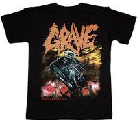 ANXIAOER Grave You'll Never See.1992 Death Metal Loudblast Sinister Black Men T Shirt Black M