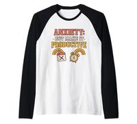 Anxiety But Make It Productive Tee - Maglietta per uomo e donna Maglia con Maniche Raglan