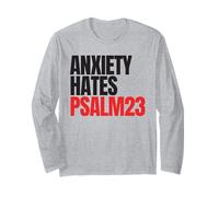 Anxiety Hates Psalm 23 Bible Verse to Memorize by Heart Maglia a Manica