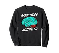 Anxiety Humor Panic Mode Activated Brain Felpa