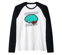 Anxiety Humor Panic Mode Activated Brain Maglia con Maniche Raglan