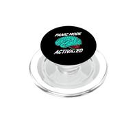 Anxiety Humor Panic Mode Activated Brain PopSockets PopGrip per MagSafe