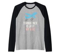 Anxiety Is My Co-Pilot Meme Divertente per la Terapia di Viaggio in Aereo Maglia con Maniche Raglan