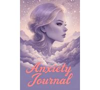 Anxiety Journal - 6x9 Lined Interior, 120 Pages, Lady's Head in the Clouds Design, Light Purple & Dusky Pink: Light Purple & Dusky Pink, Record your thoughts for self help and mindfulness