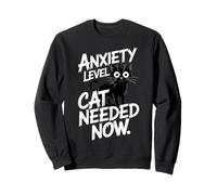 Anxiety Level Cat Needed Now Cat Lover Felpa