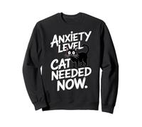 Anxiety Level Cat Needed Now Cat Lover Felpa