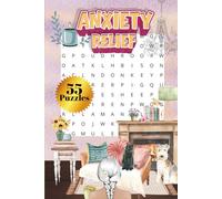 ANXIETY WORD SEARCH|55 PUZZLES, 6x9"| BEAUTIFUL COVER|LARGE PRINT| ANXIETY RELIEF THEMED PUZZLE BOOK: SOLUTIONS INCLUDED| PERFECT GIFT FOR STRESS ... ENTERTAIMENT|MEMORY BOOST| IND PEACEFUL