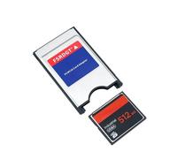 ANXILE 1 PCS Extreme 512MB Compact Flash Memory Card e 1 PCS PC Card Adapter Camera CF Card UDMA High Speed Atable Flash Memory