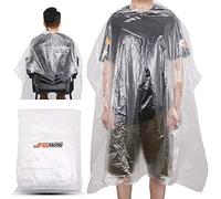 AnXin 100 mantelle usa e getta impermeabili per parrucchieri e barbieri, per shampoo, taglio dei capelli e barba (51"x 63")