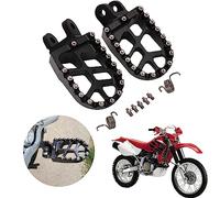 AnXin Pedane per moto, poggiapiedi, realizzate tramite CNC per XR650L 92-22 XR650R 00-07 CR80R/RB 96-02 CR85R/RB 03-07 CRM250 89-98 XR250R/400R 96-04 XR600R 89-00 CRF1000L 16-22 Dirt Bike, nero