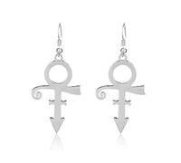 ANXIN STORE - Orecchini punk alla moda personalizzati con note musicali, gioielli gotici, simboli musicali, rock band, 13, Metallo, Nessuna pietra preziosa