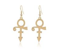 ANXIN STORE - Orecchini punk alla moda personalizzati con note musicali, gioielli gotici, simboli musicali, rock band, 13, Metallo, Non pietra preziosa