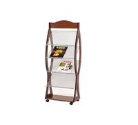anxinda Portariviste Portariviste in legno for pavimento - Espositore for libri e giornali per libri, opuscoli, riviste, giornali, fumetti