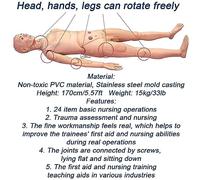 ANXYYDS Manichini Infermieristica Uomo Donna Manichino Medico Simulatore di Manichino Medico Modello di Pratica Infermieristica Manichino per Tirocinio Infermieristico Senior Woman