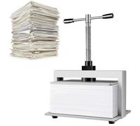 ANXYYDS Pressa Manuale per Carta A3/A4 Pressa per Libri Rilegatura di Libri per Appunti Macchina per appiattire l'acciaio per fatture da Ufficio Pressione 3306 libbre/1500 kg,A3