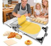 ANXYYDS Sfogliatrice elettrica Professionale, Pieghevole e con Spessore Regolabile, Ideale per impasti per Pizza, Pasta Fresca e Croissant, Perfetta per panettieri casalinghi e panifici Professionali