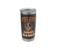 Any Man Can Be A Father Australian Cattle Daddy Dog Dad Bicchiere termico in acciaio inox doppia parete