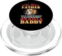 Any Man Can Be A Father Beagle Daddy Funny Dog Lover PopSockets PopGrip per MagSafe