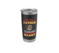 Any Man Can Be A Father Cairn Terrier Daddy Funny Dog Lover Bicchiere termico in acciaio inox doppia parete