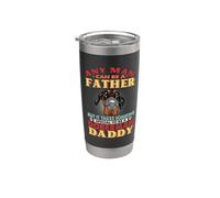 Any Man Can Be A Father Doberman Pinscher Daddy Dog Lover Bicchiere termico in acciaio inox doppia parete