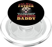 Any Man Can Be A Father English Mastiff Daddy Dog Lover PopSockets PopGrip per MagSafe