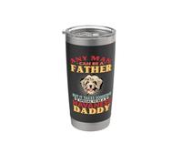 Any Man Can Be A Father Havanese Daddy Funny Dog Lover Bicchiere termico in acciaio inox doppia parete