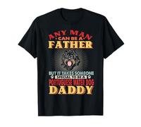 Any Man Can Be A Father Portuguese Water Dog Daddy Dog Lover Maglietta