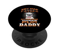 Any Man Can Be A Father Pug Daddy Funny Dog Dad PopSockets PopGrip Adesivo