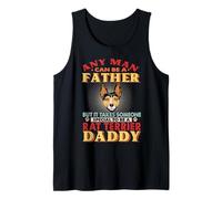 Any Man Can Be A Father Rat Terrier Daddy Funny Dog Lover Canotta