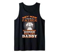Any Man Can Be A Father Saluki Daddy Funny Dog Dad Canotta