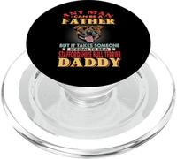 Any Man Can Be A Father Staffordshire Bull Terrier Daddy Dog PopSockets PopGrip per MagSafe