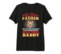 Any Man Can Be A Father Welsh Terrier Daddy Funny Dog Lover Maglietta Premium