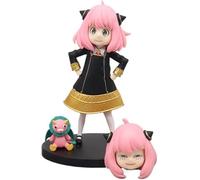 Anya Double Head Sculpture Action Figure in PVC Statua Anya Forger Anime Figures Model Collection Decoration Gift 6.3" (Stand)
