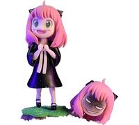 Anya Double Head with Bond Action Figure PVC Statua Anya Forger Anime Figures Model Collection Decoration Gift 4.7" (2)