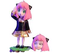 Anya Double Head with Bond Action Figure PVC Statua Anya Forger Anime Figures Model Collection Decoration Gift 4.7" (2)