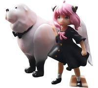 Anya with Bond Forger Action Figures Set Cartoon Statue Anime, Figure Model Desktop Collection Decoration Gift 3.5" (A)