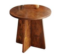 AnYaBinni Tavolini da Caffè Rotondi con Base in Legno Massello, Tavolio Laterale da Divano Tavolino da Soggiorno Moderno Stile per Camera da Letto, Balcone, Ufficio, L: 40/50/60 CM