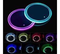ANYANH 2 Pezzi Porta Bicchiere per Porsche Cayenne Turbo E-Hybrid 2024, Sottobicchieri Luminosi per Auto Sottobicchiere Porta Luminoso USB Porta Antiscivolo