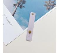 Anybase Supporto per cellulare, cinturino per cellulare, cinturino retrattile, adatto per la maggior parte degli smartphone, viola chiaro e grigio
