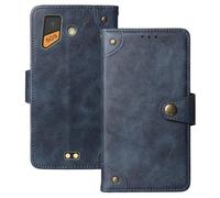 Anybird Azzurro Retro Pelle Case per AGM M10 2.4" Custodia Caso Premium Leather Cover Flip Guscio Protettiva Copertina Portafoglio Magnetico Anti Urto e Anti Graffi