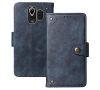 Anybird Azzurro Retro Pelle Case per BRONDI AMICO FAVOLOSO 2.8" Custodia Caso Premium Leather Cover Flip Guscio Protettiva Copertina Portafoglio Magnetico