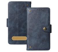 Anybird Azzurro Retro Pelle Case per BRONDI PRESIDENT 3" Custodia Caso Premium Leather Cover Flip Guscio Protettiva Copertina Portafoglio Magnetico