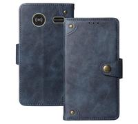 Anybird Azzurro Retro Pelle Case per Doro 2424 2.4" Custodia Caso Premium Leather Cover Flip Guscio Protettiva Copertina Portafoglio Magnetico