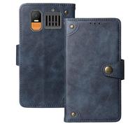 Anybird Azzurro Retro Pelle Case per Hammer 6 LTE 4G 2.4" Custodia Caso Premium Leather Cover Flip Guscio Protettiva Copertina Portafoglio Magnetico Anti Urto e Anti Graffi